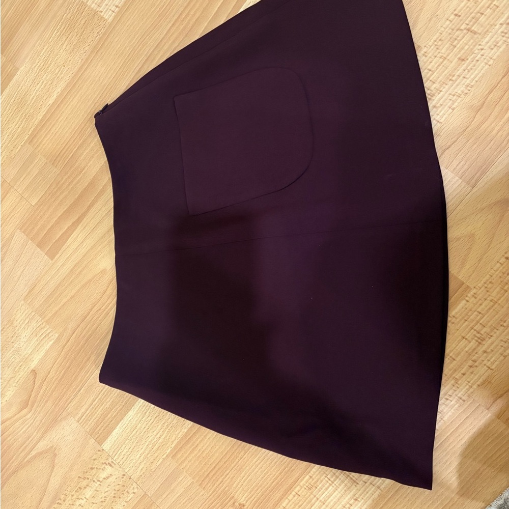 Burgundy/ Purple Mini Skirt with Pocket